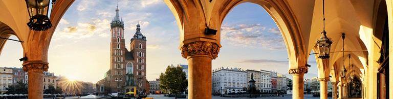 Poland view at sunrise