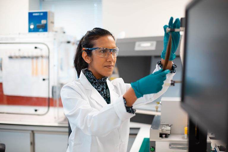 Chemists working in the centre of excellence laboratory with our speciality ingredients at Croda